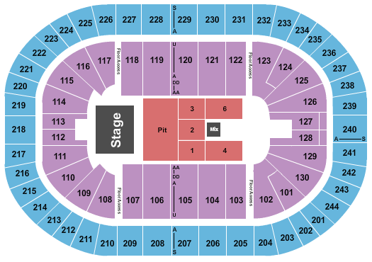 MVP Arena Chris Stapleton Seating Chart